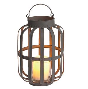 Bougeoir décoratif en verre et métal pour mariage, lanterne artisanale, dessus de table intérieur et extérieur - Product Image 1