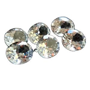 พลอยบุษราคัมสีขาวตัดทรงรีเหลี่ยมเพชรพลอยเทียมสีขาวทุกรูปทรงขนาดราคาขายส่งสำหรับอัญมณีธรรมชาติทุกประเภท - Product Image 1