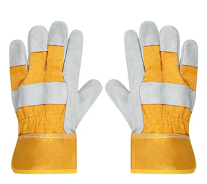 Cow Split Leather Safety <b>Gloves</b> High Quality real leather - Product Image 5
