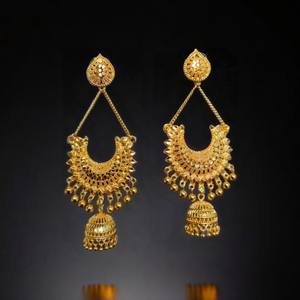 Super Sell 2025 <b>Earrings</b> Set with 22CT Gold Plated Jhumka Style <b>Earrings</b> Jewelry for Women Wear by Indian Exporters - Product Image 1
