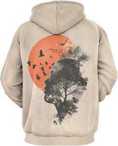 Sudadera con capucha de impresión por sublimación con diseños personalizados de alta calidad para hombres - Product Image 2