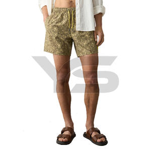 Pantalones cortos de sublimación para hombre 100% poliéster transpirable cordón personalizado estilo casual cintura media ODM con opciones multicolor - Product Image 3