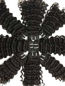 วิกต่อผมมนุษย์ผมหางม้าวิกผมหางม้าแบบคู่สำหรับต่อผมหยักศก - Product Image 2