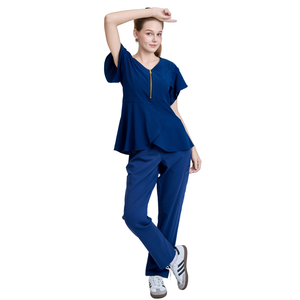 FACTORY PRICE fashionable medical <b>scrubs</b> new designs water resistant medical <b>scrubs</b> custom printed nursing <b>clothes</b> hospital sets - Product Image 1