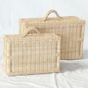 กระเป๋าเดินทางสำหรับเด็ก,กระเป๋าล้อลากกระเป๋าหวายธรรมชาติ100% - Product Image 2