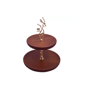 Nouveau support à gâteau en bois pour table à dessert écorce ronde gâteau rustique en bois écorces en bois support à gâteau prêt à expédier par l'Inde - Product Image 6