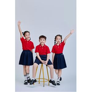 Polo Escolar de Punto de Poliéster y Elastano 50D, Uniforme Escolar Rojo para Niños, Uniforme de Estudiante FMF (rojo) - Product Image 3