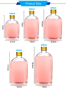 250ml <strong>350ml</strong> Pet Whisky <strong>Vodka</strong> Beer Bottle With Anti-leaking Cap/ Clear Pet Plastic Bottle for Wine Whisky <strong>Vodka</strong> - Product Image 3