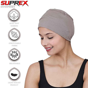 Chemo <b>Hats</b> Solid Sleep Cap Unisex Acrylic Soft Headwear <b>Cancer</b> Cap Customize Beanies Animal Pattern Breathable Winter Colors - Product Image 2