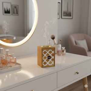 ไม้อาคาเซียเรซิ่นสำหรับศาสนาอาหรับสุดหรูลายไม้แกะสลักเครื่องหอมประดับเพชรทำด้วยมือของตกแต่งบ้าน - Product Image 2