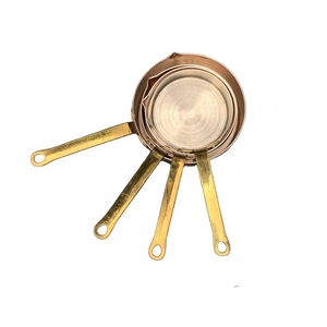 ถ้วยตวงและช้อนตวงทองเหลืองแท้ คุณภาพสูง ขนาดต่างๆ ถ้วยตวงทองเหลืองแท้สำหรับอุปกรณ์ครัว - Product Image 1