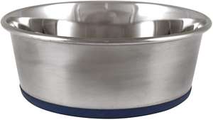 ชามอาหารสัตว์เลี้ยงสแตนเลสสตีลพิมพ์ลายสากลสำหรับสุนัขสีสันสดใส - Product Image 5