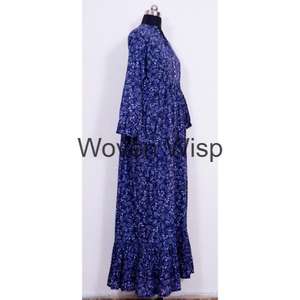 <b>Women's</b> Floral Midi <b>Dress</b> Elegant Cotton Mini <b>Dress</b> Casual Floral Printed <b>Dresses</b> <b>for</b> <b>Women</b> - Product Image 2