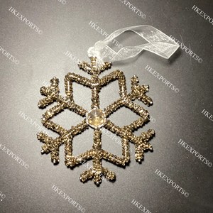 Decoraciones navideñas festivas artesanales adornos colgantes con cuentas multicolores-MOQ 50PCs - Product Image 3