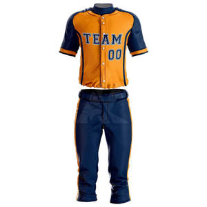 ชุดเครื่องแบบเบสบอลสำหรับผู้ใหญ่ชุดระบายอากาศพิมพ์โลโก้ตามสั่งผลิตจากโรงงาน - Product Image 1
