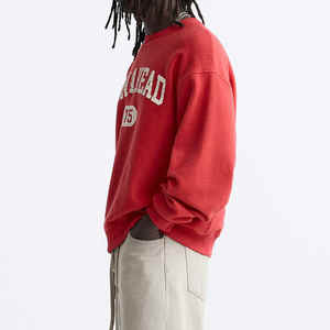 Sweats à capuche courts avec logo imprimé DTG personnalisé 100% coton polaire Boxy Fit Streetwear surdimensionné épais sweats à capuche pour hommes - Product Image 5