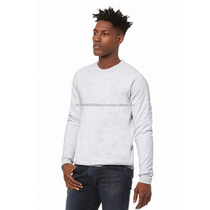 Bella + Toile Hommes Éponge Polaire Raglan Crewneck 100% Coton Sweat - Product Image 1