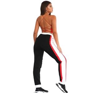 Gym fitness logo personnalisé femmes pantalons de survêtement personnalisé Joggers femmes couleur unie lâche Sweat femme pantalon Fitness Corset - Product Image 3