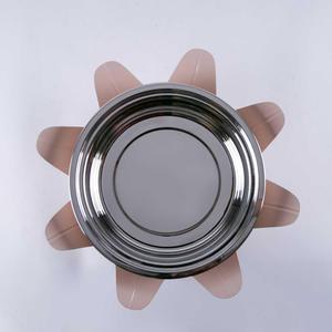 หม้อตุ๋นออกแบบด้วยโดมสีทองสุดหรูพร้อมฐานสีขาวทันสมัยและสีดำลายหม้อไฟที่สมบูรณ์แบบสำหรับรับประทานอาหารและห้องครัว - Product Image 5