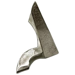 Sculpture abstraite moderne en aluminium argenté Décoration intérieure Pièce d'art Castello Or Sculpture abstraite moderne polie en aluminium - Product Image 3