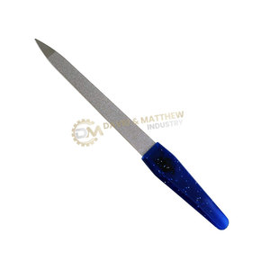 Limes à ongles double en acier inoxydable directes d'usine Outil écologique Logo personnalisé Marque privée Prix bas Soins des ongles Couleur personnalisée - Product Image 1