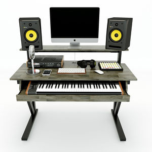 StudioDesk SD68003 (120x60x94cm) Contemporary Design with Guitar Drawer and Rubber Wood - Product Image 3