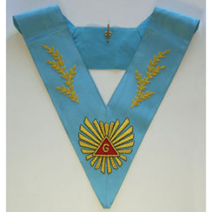 Masonic Regalia delantales masónicos bordados a mano de diseño de alta calidad | Venta al por mayor OEM servicio transpirable hombres Regalia delantal masónico - Product Image 5