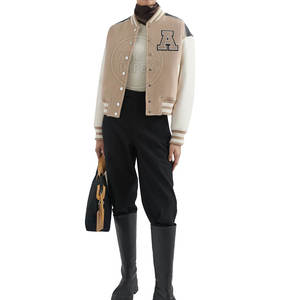 Veste Letterman surdimensionnée Veste Letterman en matériaux durables Veste Letterman pour femmes en tissu avec logo personnalisé - Product Image 4