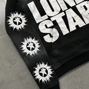 Survêtement de course évasé en coton pour l'hiver pour hommes, nouveau style de survêtement à capuche, ensemble de sweat à capuche streetwear uni - Product Image 4