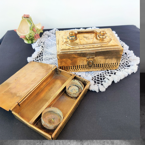 Boîte Paan Daan en laiton avec travail Jalli respirant, poignée à serrure, en laiton de haute qualité, prix de gros, en provenance d'Inde - Product Image 4