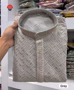 Ensemble Kurta Pyjama en Crêpe de Polyester de Haute Qualité à Prix Abordable, Dernier Design, Article à Vente Rapide, Commande en Gros - Product Image 1