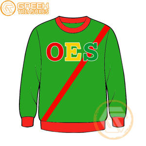 Orden personalizada de la estrella del Este Sudadera bordada de lana de algodón Suéter de alta calidad Ropa griega OES Sudaderas - Product Image 4