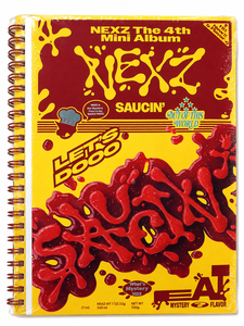 NEXZ SAUCIN' มินิอัลบั้มชุดที่ 4 [รุ่นสีเหลือง] ซีดี+โฟโต้บุ๊ค+โฟโต้การ์ด+แฟ้มใส่แผ่นเสียงแบบวงแหวน+โปสเตอร์แบบพับ+รูปถ่ายขนาดเล็ก ดนตรีเคป๊อป - Product Image 3
