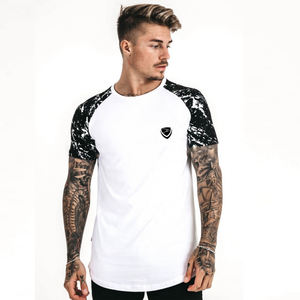 Camiseta de algodón 100% de alta calidad para hombre, Camiseta ajustada con estampado personalizado al por mayor, camiseta de fondo redondo pesado - Product Image 1