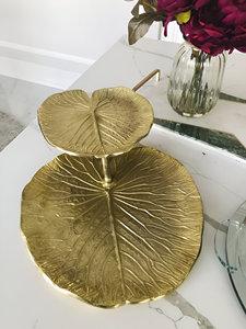 Juego de bandejas de servicio de metal dorado de lujo Bandejas de servicio elegantes y de calidad superior para comedor y regalos en casa - Product Image 6