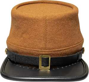 Kepi de l'armée de l'Union américaine, tissu 100% laine doublé brun noisette, casquettes et chapeaux de l'époque ACW - Product Image 1