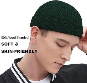 Bonnet tricoté personnalisé Bonnet d'hiver en gros Bonnet chaud en tricot Bonnet en tricot avec logo brodé pour les marques de mode et les détaillants - Product Image 4