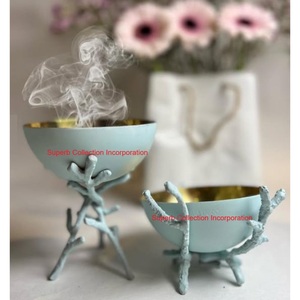 Quemador de incienso de Metal elegante con soporte de rama único Quemador Bakhoor Perfecto para aromaterapia y decoración del hogar Precio de fábrica - Product Image 2