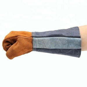 Dernière conception de gants de soudage en cuir de vachette à doigts complets, robustes et confortables avec poignées protectrices et respirantes - Product Image 6
