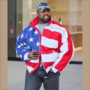 เสื้อแจ็กเก็ตบอมเบอร์สำหรับผู้ชายผ้าซาตินและผ้าใบแบบรูดซิปสำหรับฤดูหนาว - Product Image 4