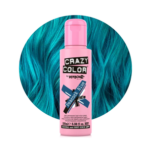 Tinta per Capelli Semipermanente Blu Pavone Crazy Color, Vegana, Senza Ammoniaca, Colore a Lunga Durata - Product Image 1