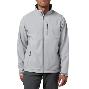 Vestes Softshell à fermeture éclair tendance OEMODM Logo personnalisé Vestes de sport pour hommes Coupe-vent Imperméable Veste Softshell d'extérieur - Product Image 4