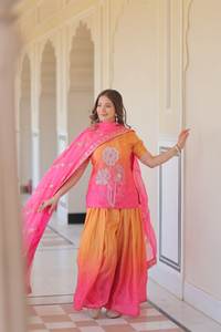 Traje de Salwar Kameez Anarkali Pakistaní, Vestido de Fiesta para Mujer, Ropa India para Bodas, Moderno, para Todas las Temporadas, con Bordado de Cuentas - Product Image 2