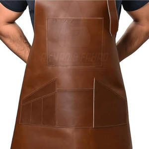 Handmade Cowhide Leather <b>Men's</b> Vest Style <b>Apron</b> Comfortable Strong Durable Adjustable for Workshop Chef BBQ Use - Product Image 6