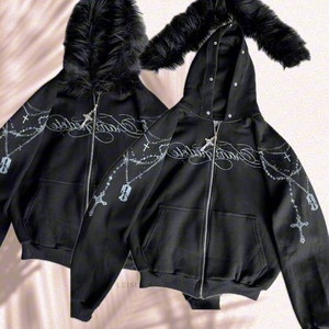 Sudadera con capucha en blanco sublimada serigrafiada personalizada de talla grande para hombre con cremallera y cremallera Sudadera con capucha lisa con cremallera y logotipo personalizado en blanco - Product Image 1