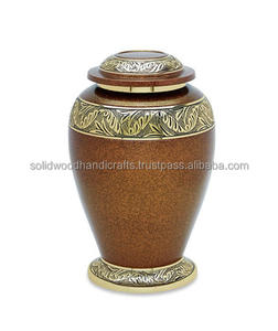 Urnas decorativas de latón para adultos, urnas hechas a mano para urnas funerarias masculinas y femeninas, urnas funerarias de alta calidad - Product Image 3