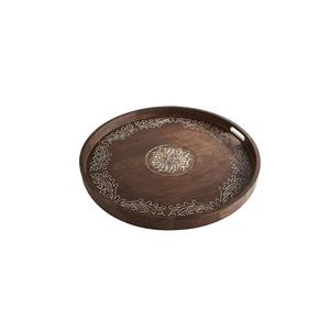 Handmade Design Natural Polished Wooden Serving Trays Hot Selling Custom Made Snacks <b>Sweet</b> Serving Wooden Tray - Product Image 2