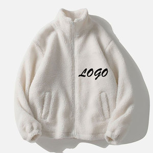 Lujo invierno Sherpa polar hombres chaquetas manga Micro Polar Stand Collar alta calidad transpirable Logo decoración chaqueta para hombre - Product Image 2