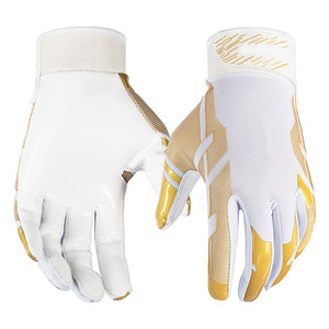 Professional Sports Performance with Comfortable <b>Cushion</b> Fit Football Gloves Lightweight Stretchable Fabric Palm Football Gloves - Product Image 3