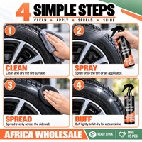 X9 Spray de brillance pour pneus, Revitalisant silicone haute brillance pour pneus, Agent de revêtement pour pneus pour l'entretien automobile, Vente en gros